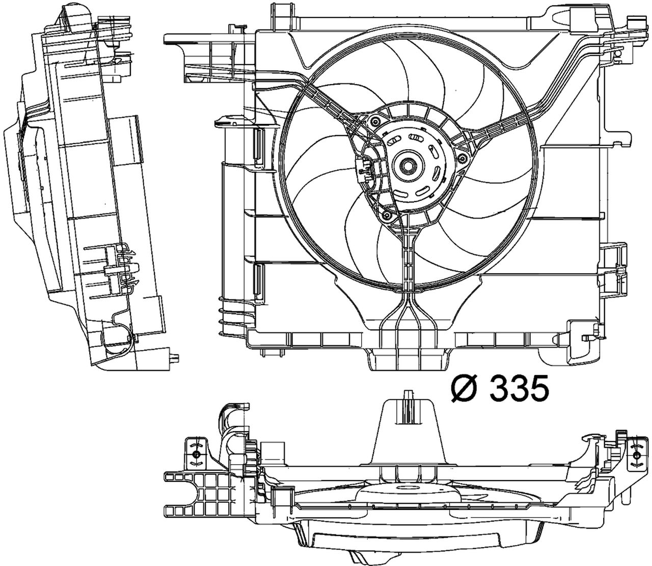 MAHLE PC Radiator/condenser fan  CFF211000P