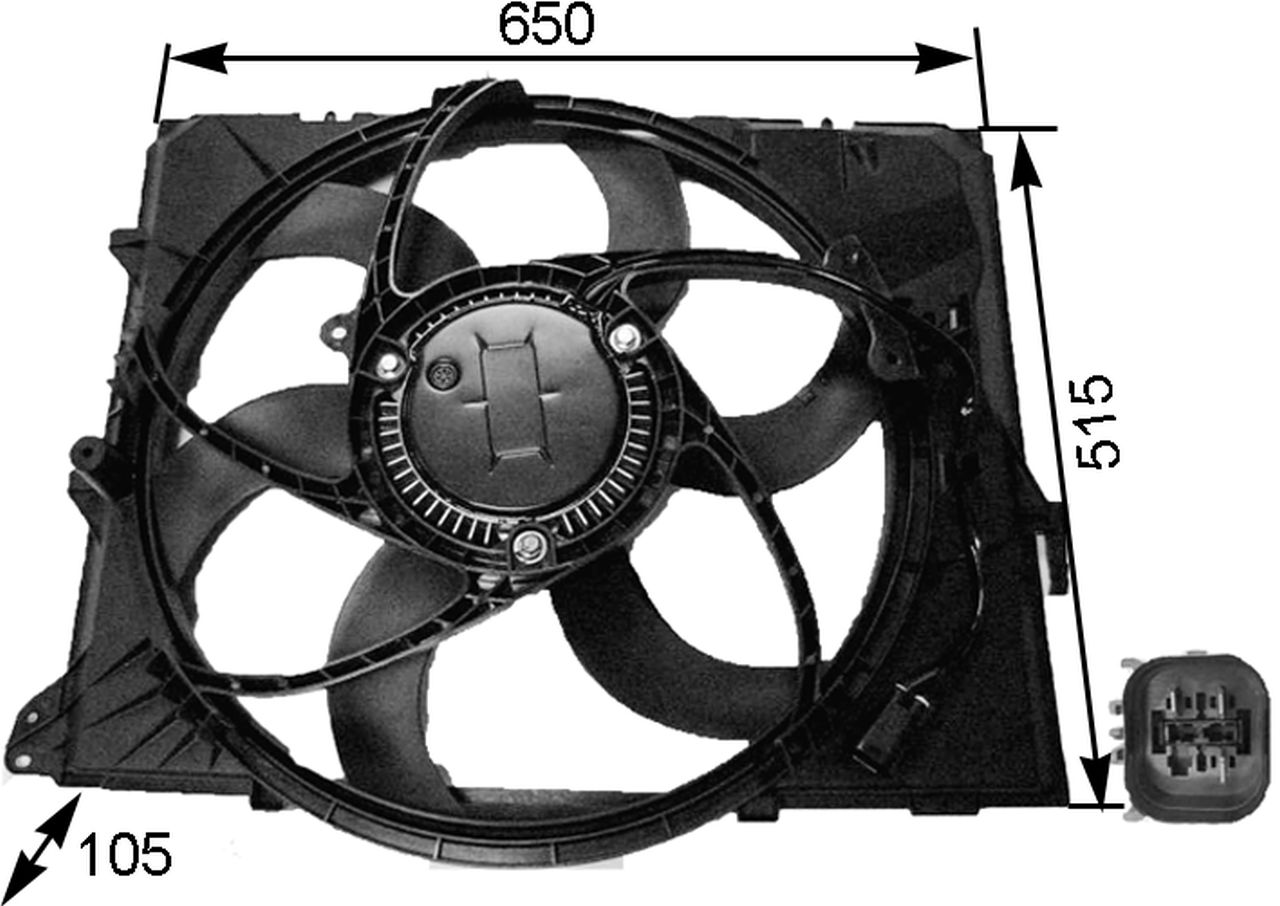 MAHLE PC Radiator/condenser fan  CFF264000S