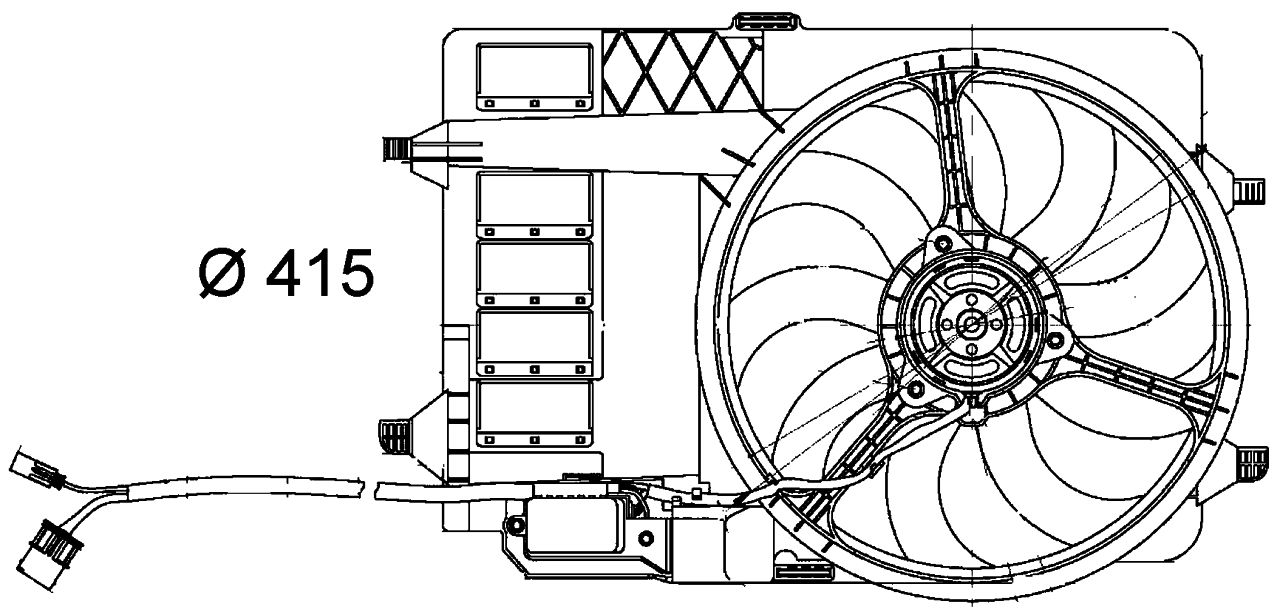 MAHLE PC Radiator/condenser fan  CFF29000S