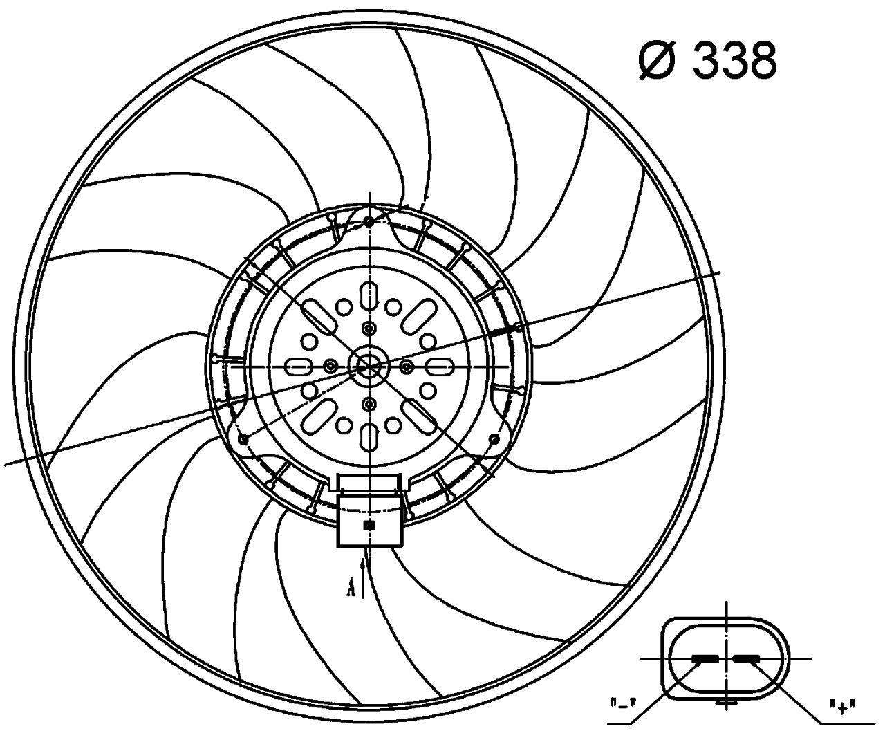 MAHLE PC Radiator/condenser fan  CFF33000S