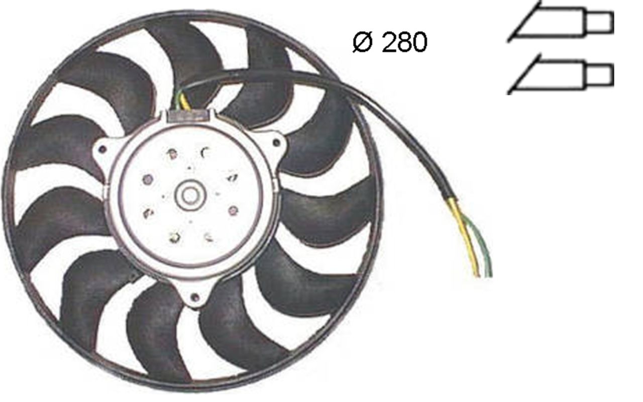 MAHLE PC Radiator/condenser fan  CFF372000S