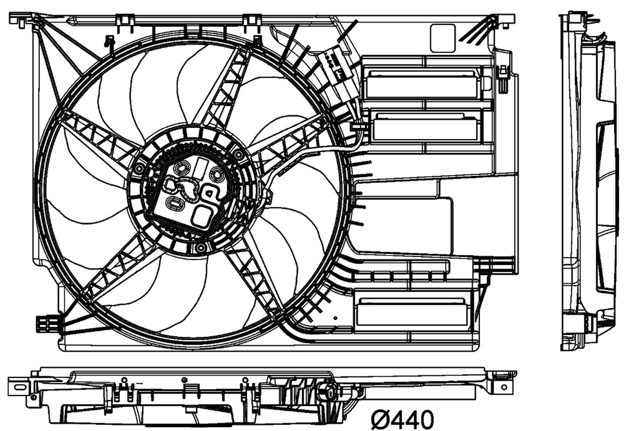 MAHLE PC Radiator/condenser fan  CFF404000P