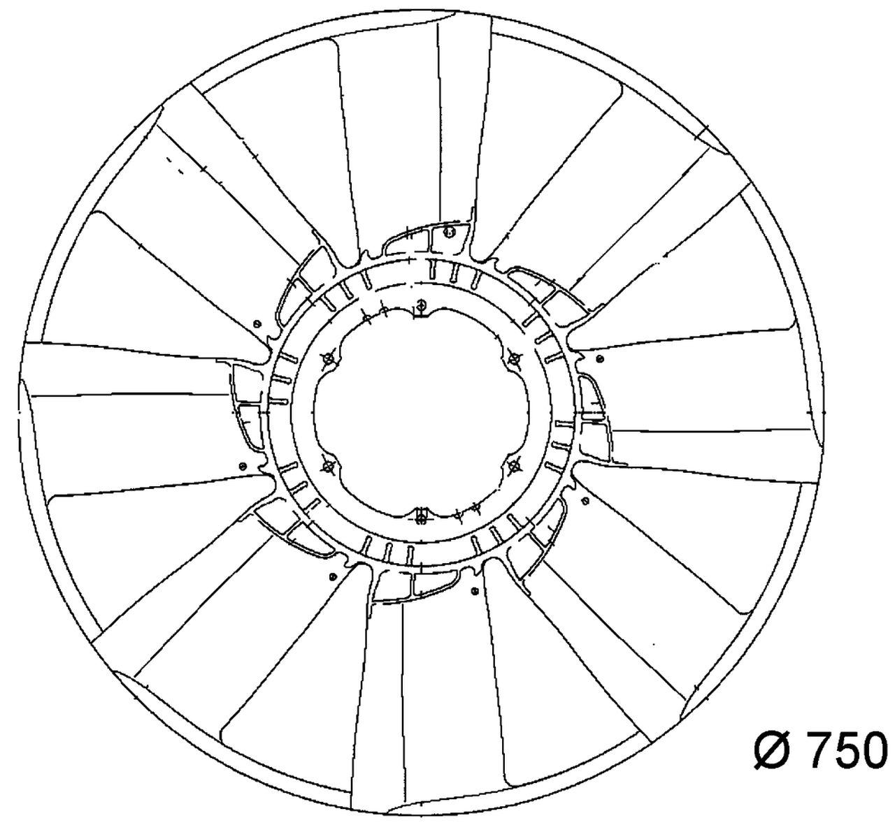 MAHLE Truck/Bus Fan wheel CFW35000P