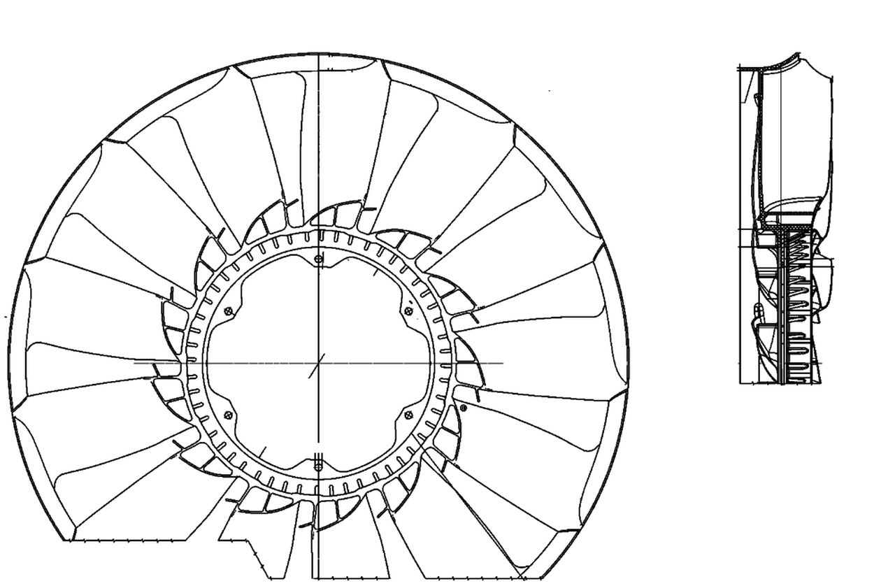 MAHLE Truck/Bus Fan wheel CFW55000P