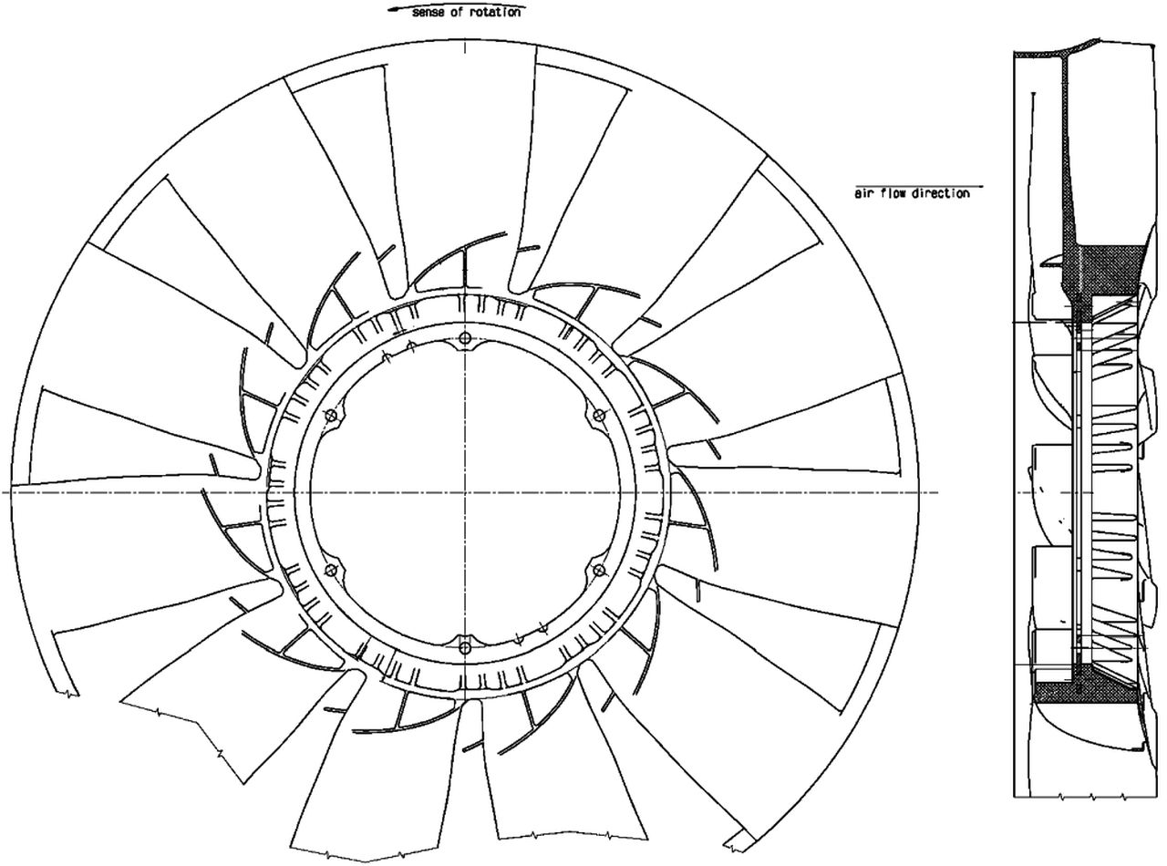 MAHLE Truck/Bus Fan wheel CFW56000P