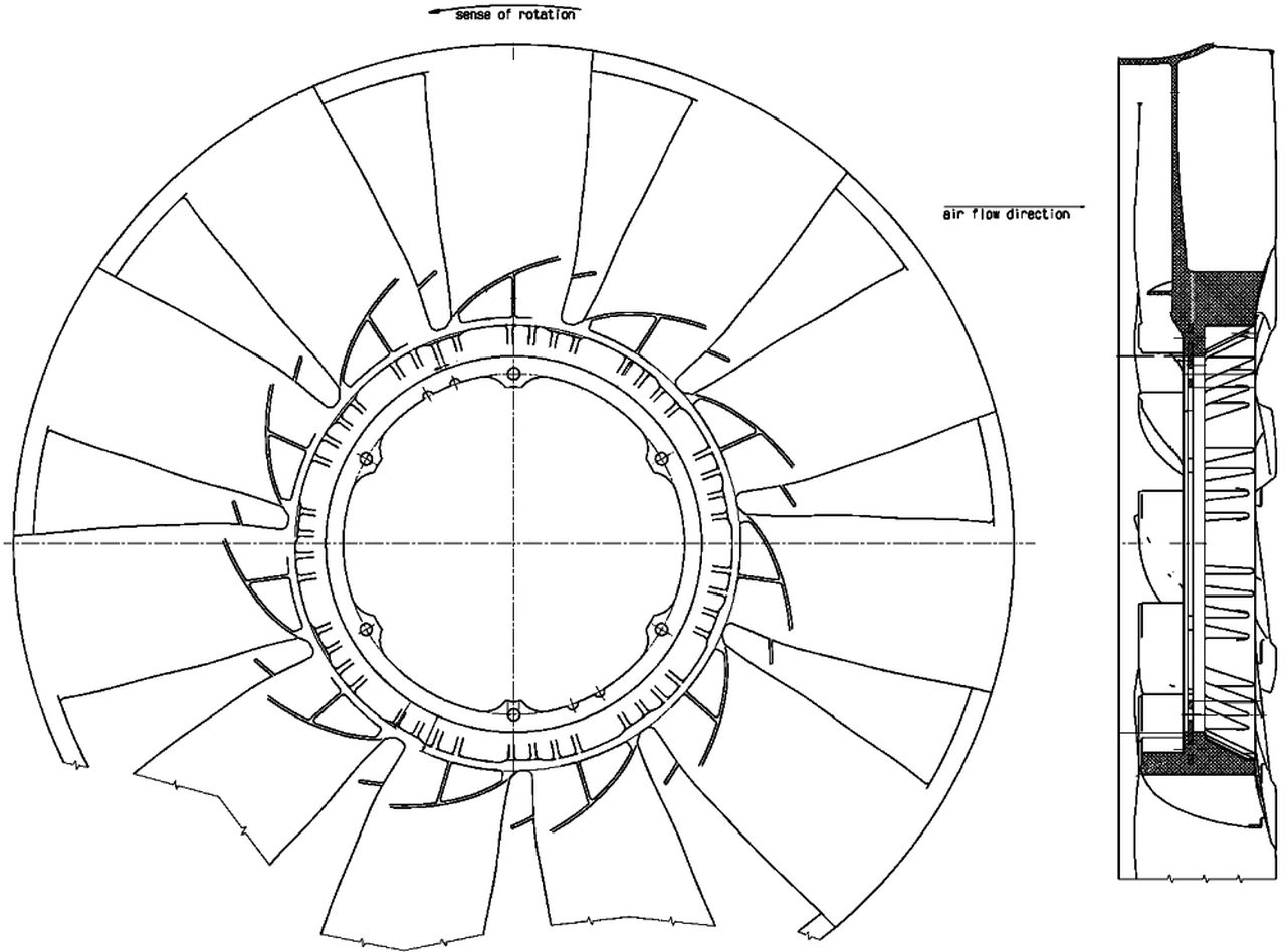 MAHLE Truck/Bus Fan wheel CFW56000P