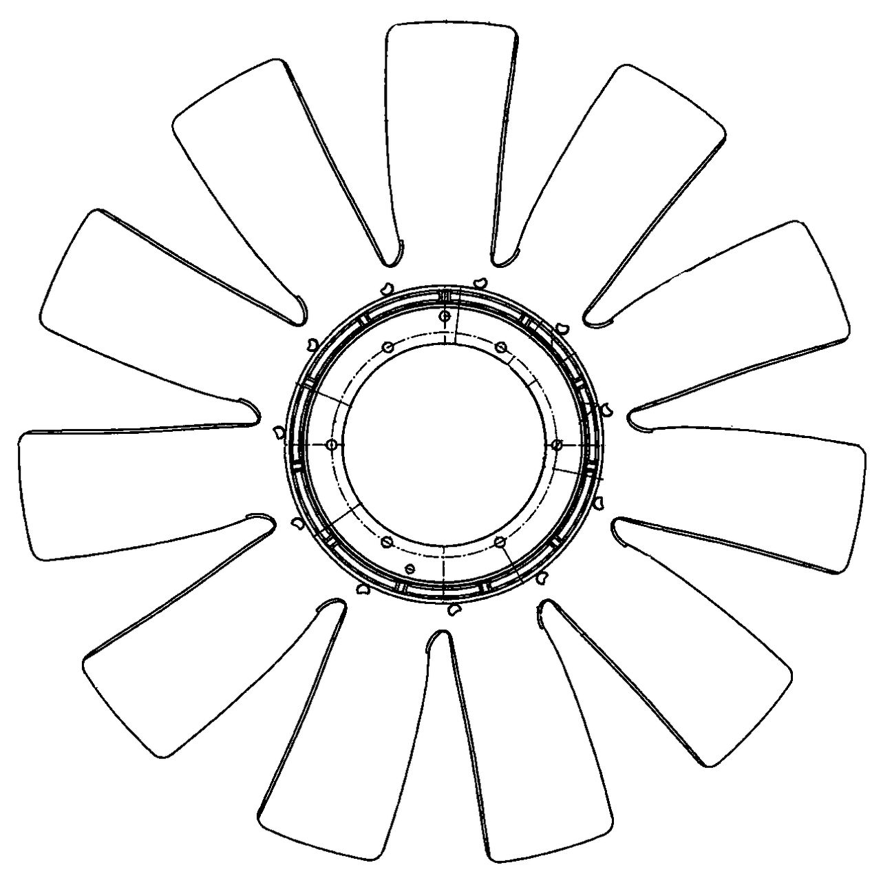 MAHLE Truck/Bus Fan wheel CFW75000P