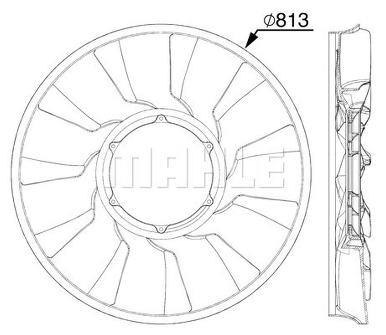 MAHLE Truck/Bus Fan wheel CFW87000P