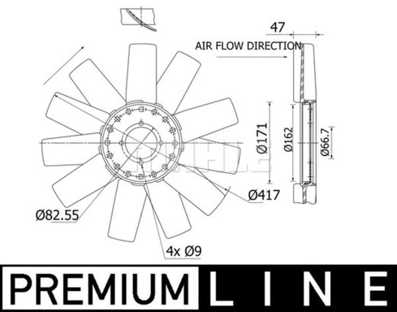 MAHLE OHW Fan wheel CFW90000P