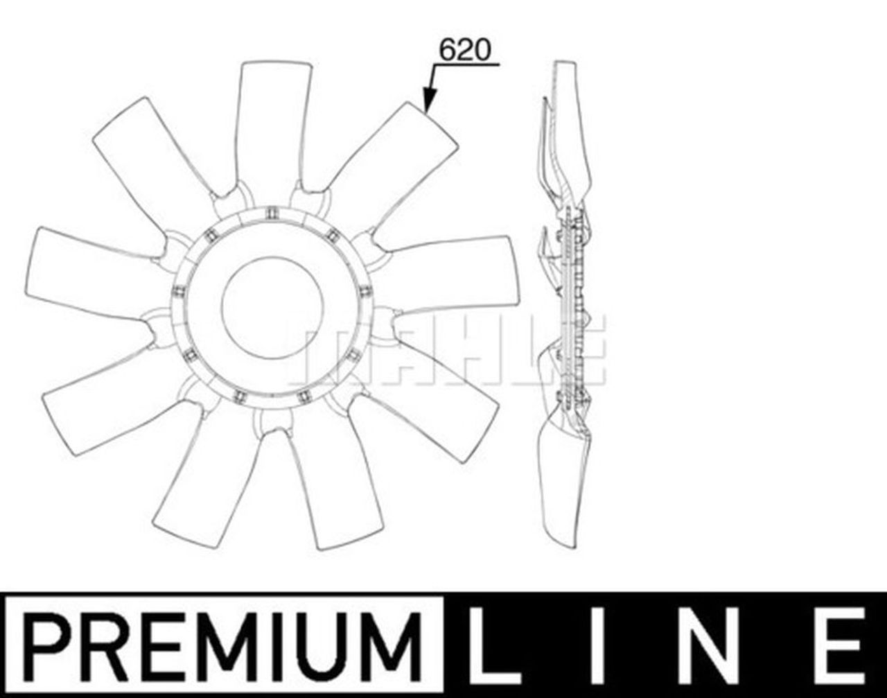 MAHLE OHW Fan wheel CFW91000P
