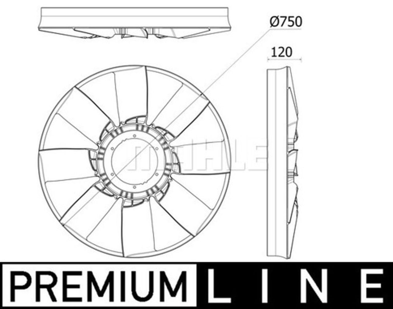 MAHLE Truck/Bus Fan wheel CFW94000P