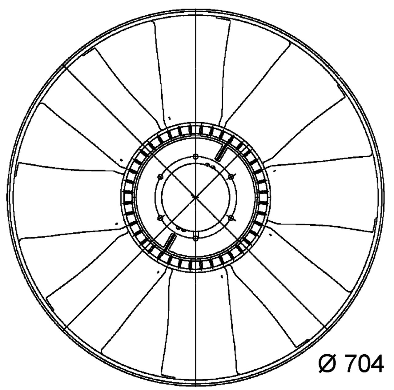 MAHLE Truck/Bus Fan wheel CFW9000P