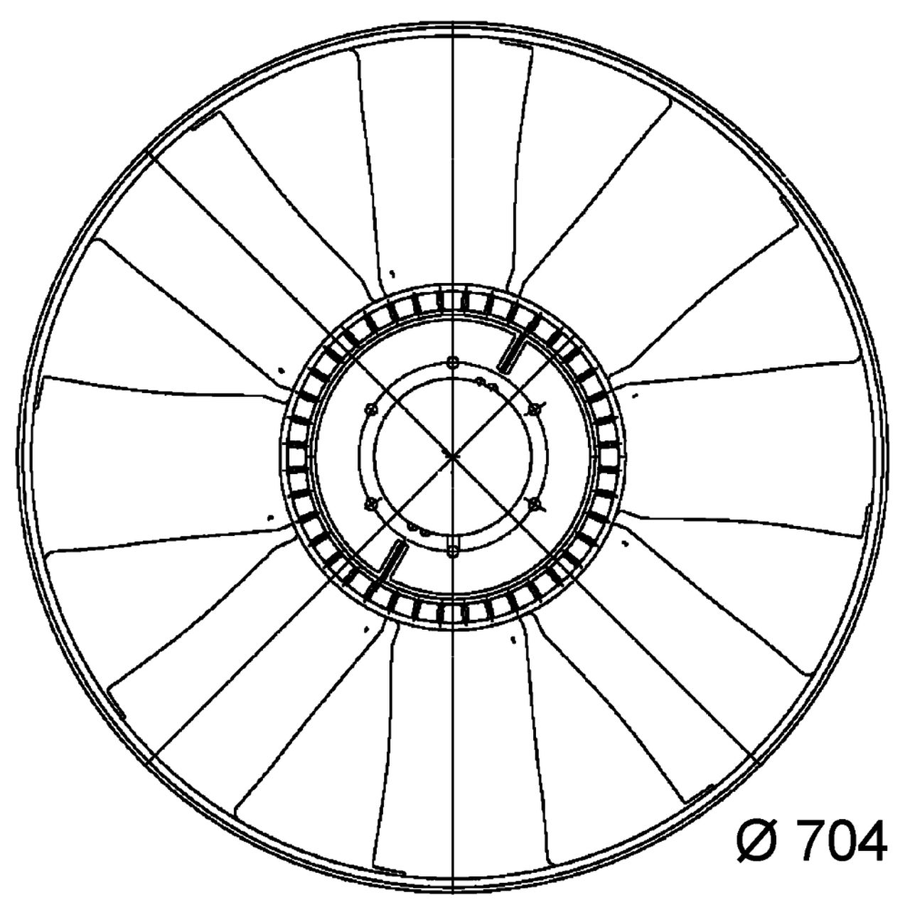 MAHLE Truck/Bus Fan wheel CFW9000P