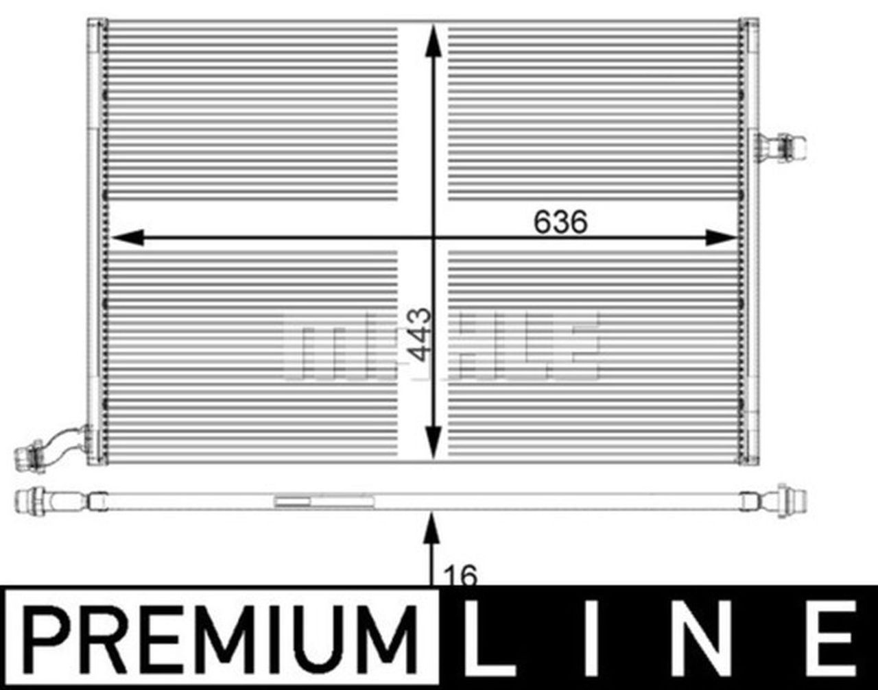 MAHLE PC Low-temperature radiator intercooler CIR25000P