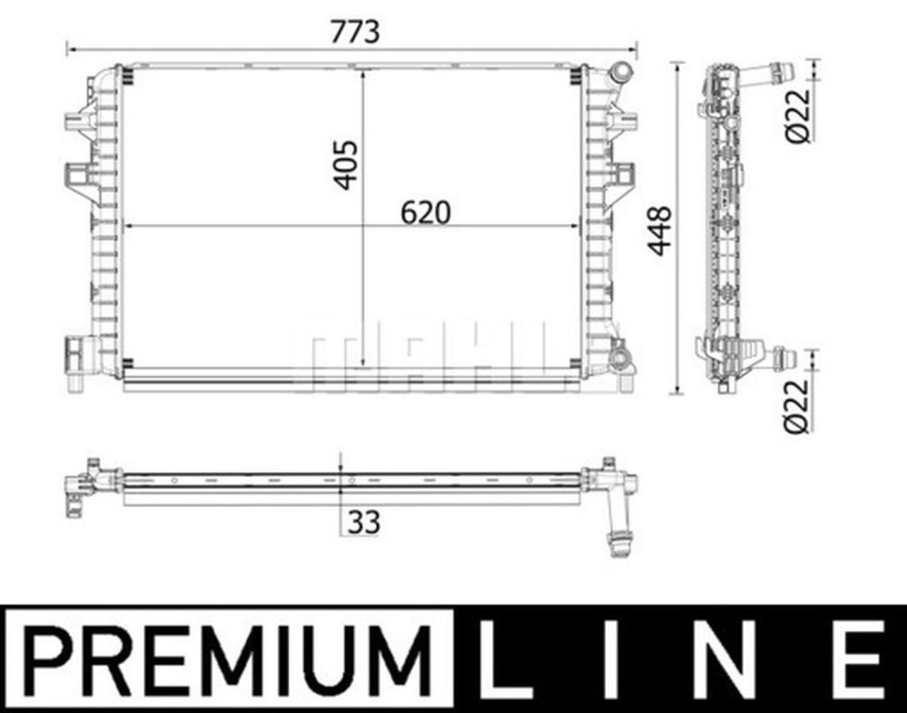 MAHLE PC Low-temperature radiator CIR34000P