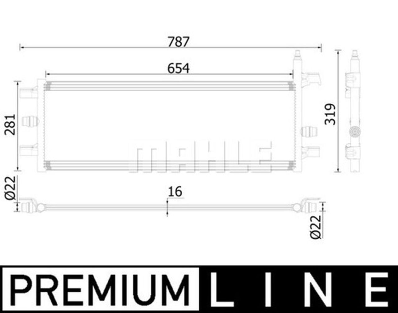MAHLE PC Low-temperature radiator CIR35000P