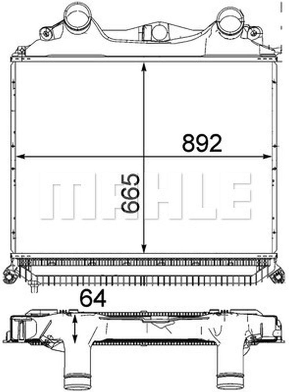 MAHLE Truck/Bus Charge air cooler CI121000P