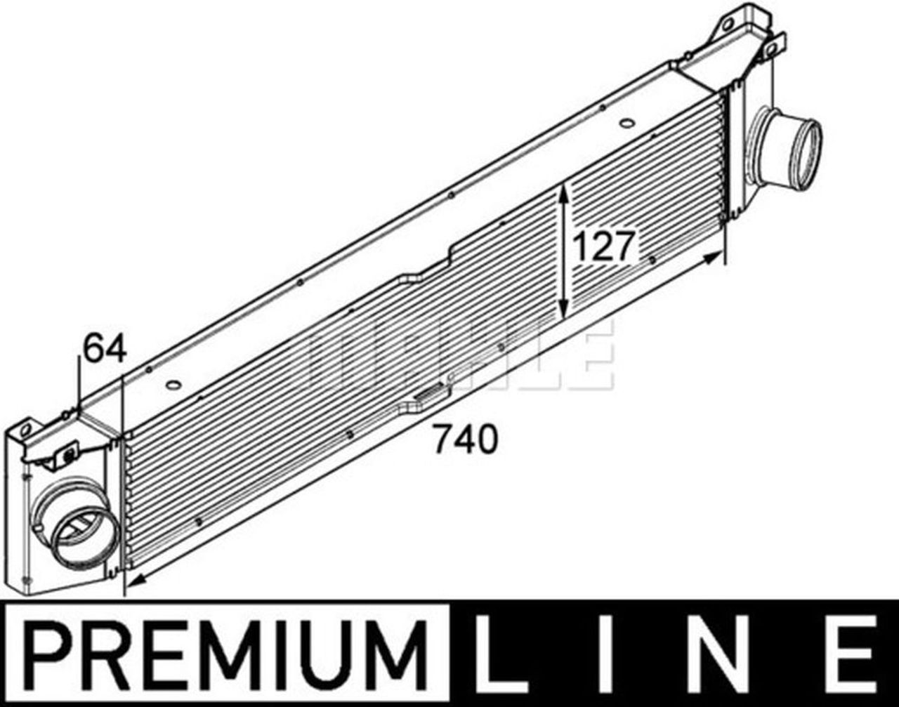 MAHLE LCV Charge air cooler CI158000P