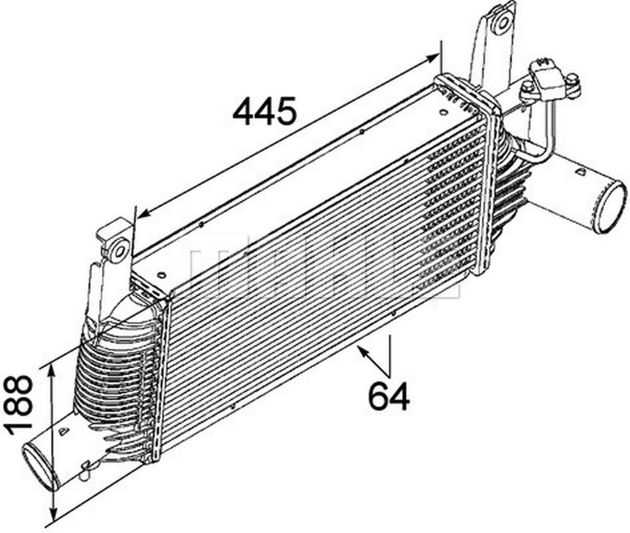 MAHLE PC Charge air cooler CI159000P