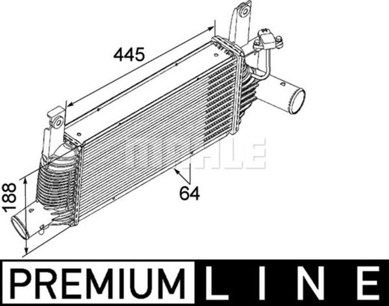 MAHLE PC Charge air cooler CI159000P
