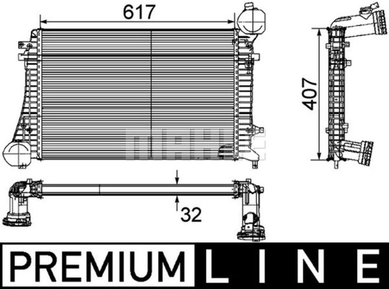 MAHLE PC Charge air cooler CI162000P