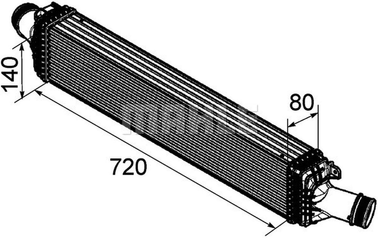 MAHLE PC Charge air cooler CI169000P