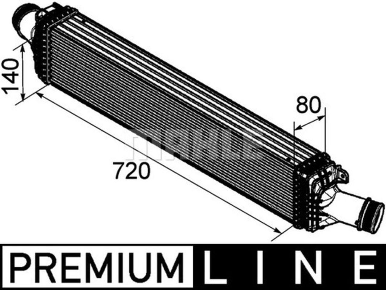 MAHLE PC Charge air cooler CI169000P
