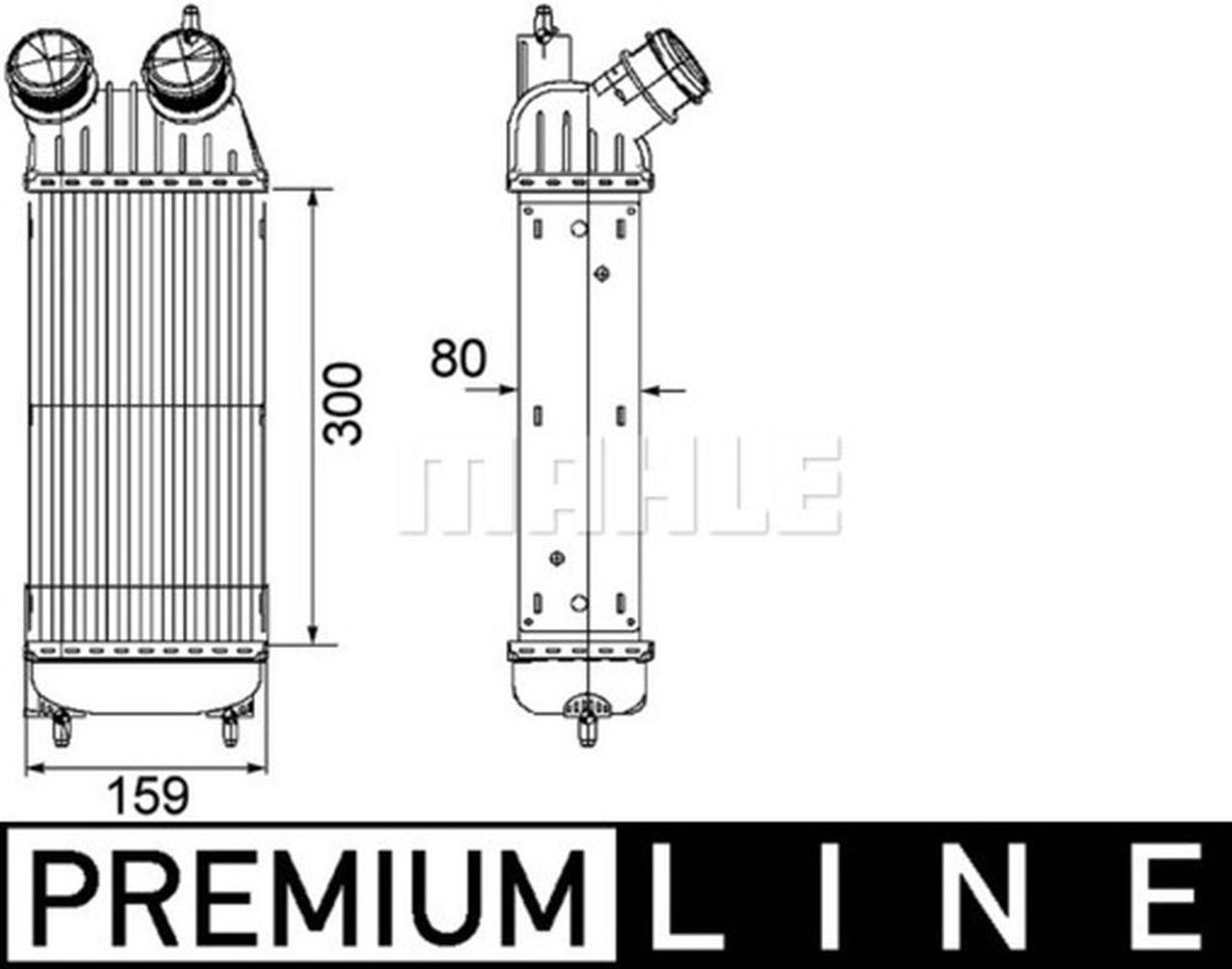 MAHLE LCV Charge air cooler CI171000P