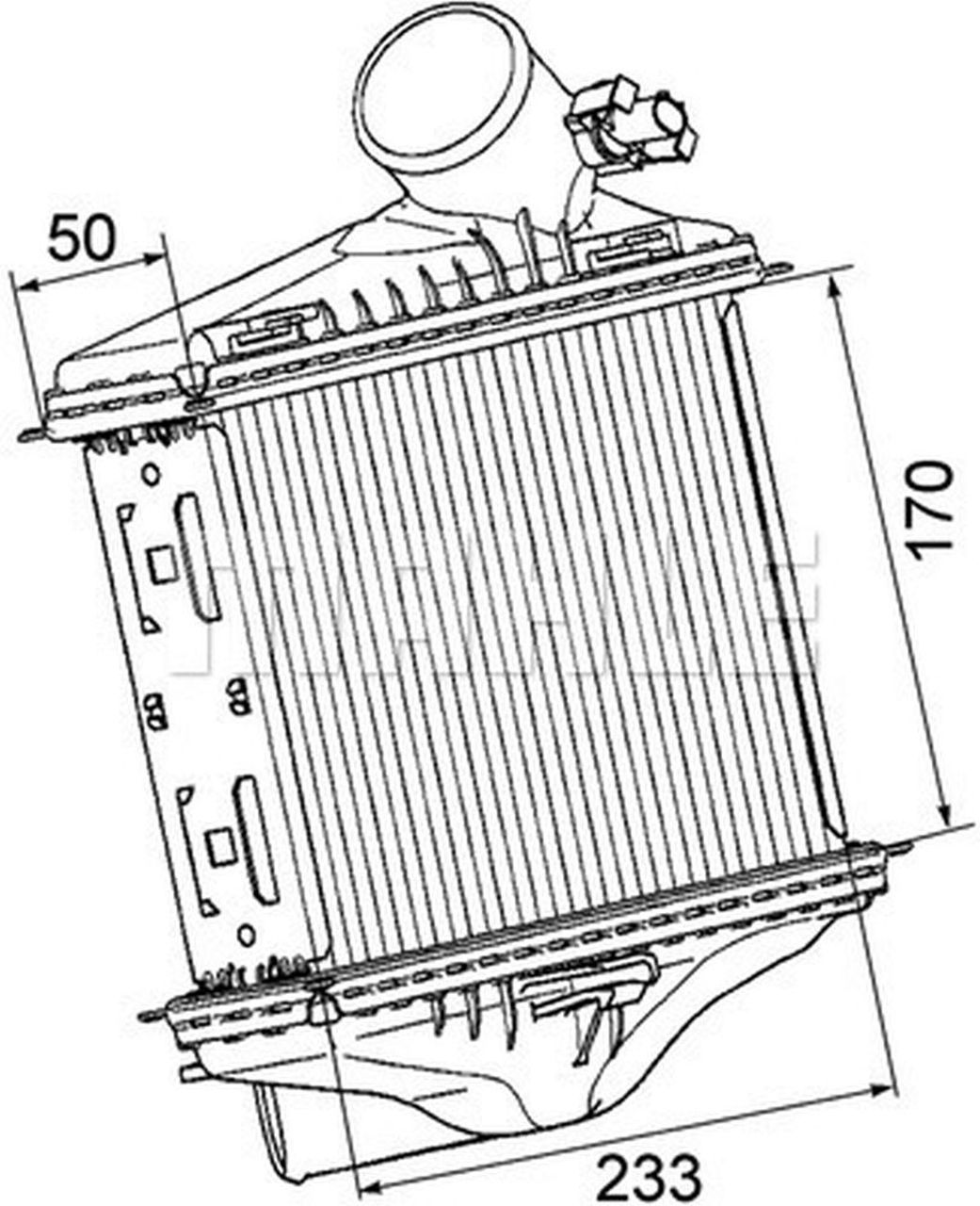 MAHLE PC Charge air cooler CI174000P
