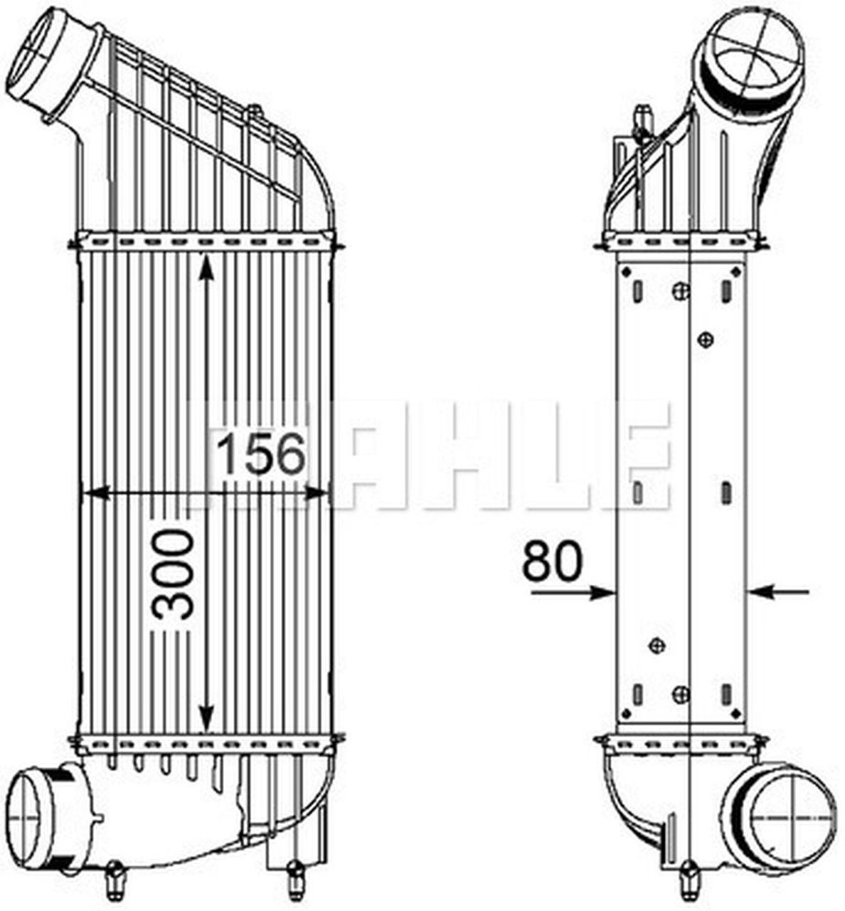 MAHLE LCV Charge air cooler CI181000P