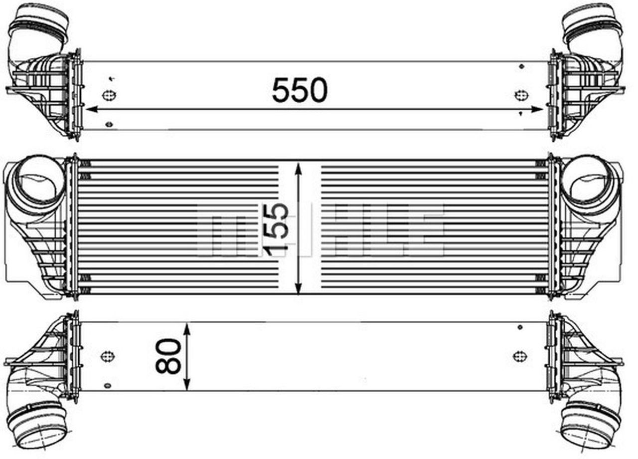 MAHLE PC Charge air cooler CI183000P