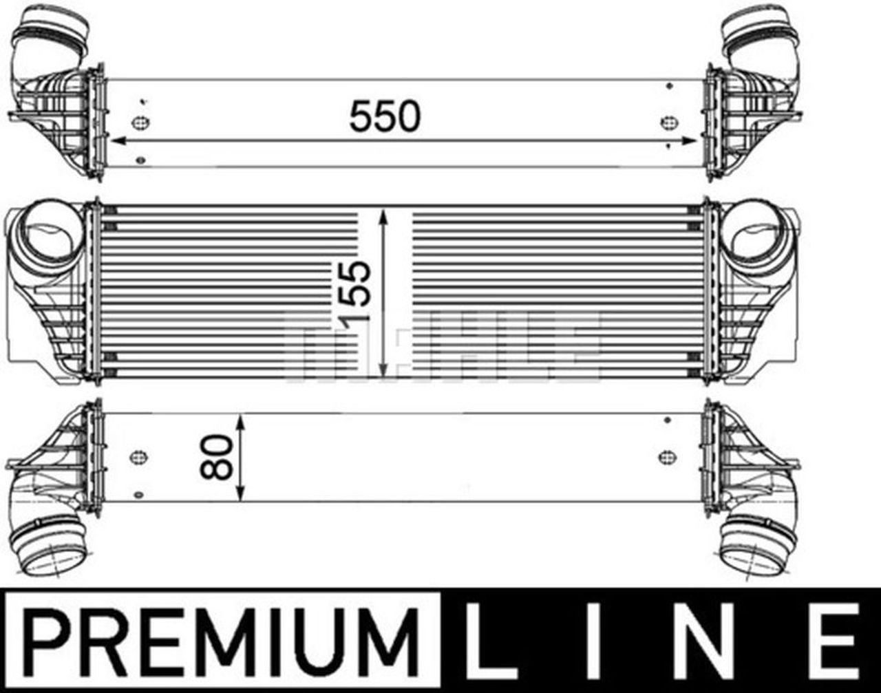 MAHLE PC Charge air cooler CI183000P