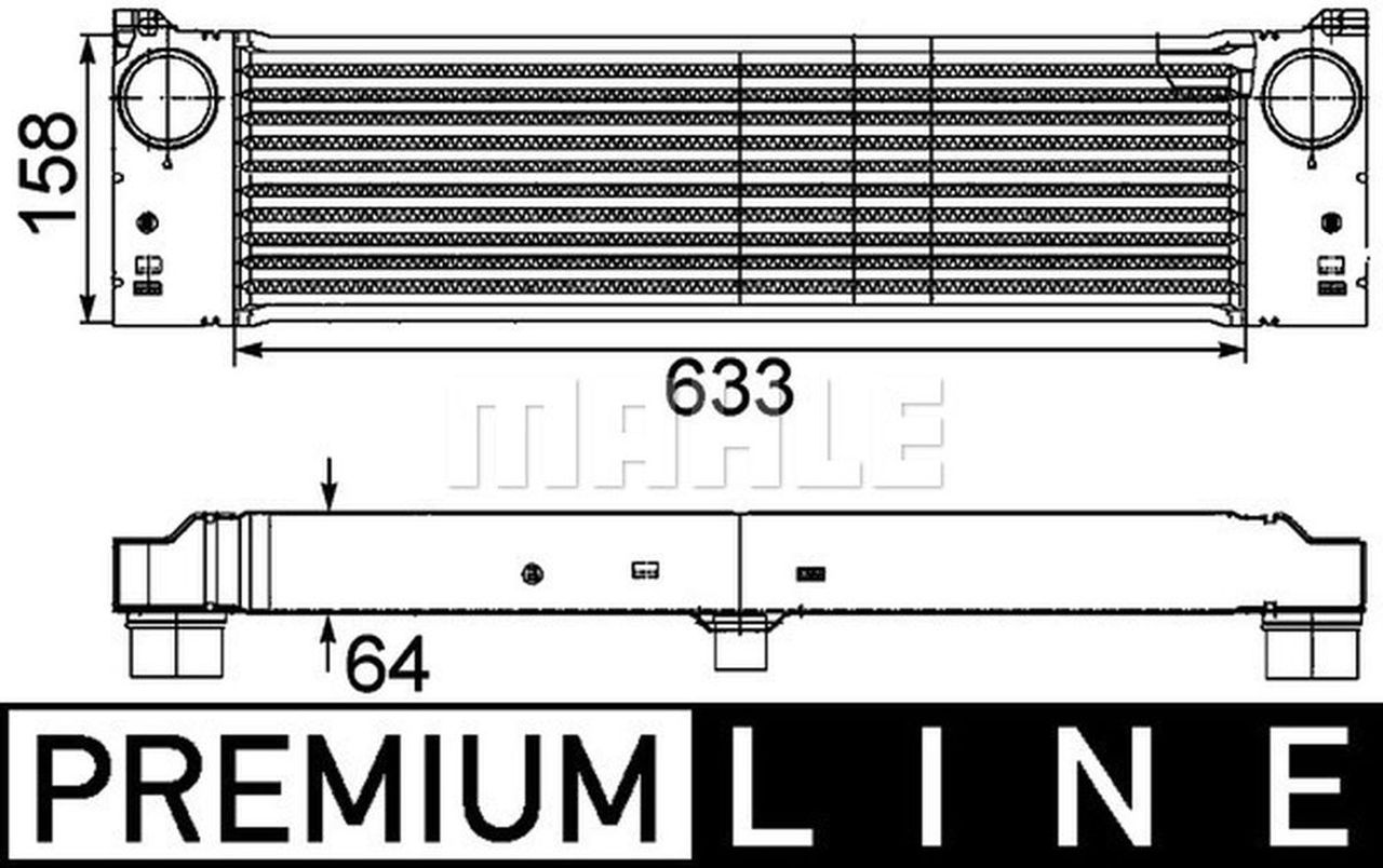 MAHLE LCV Charge air cooler CI192000P