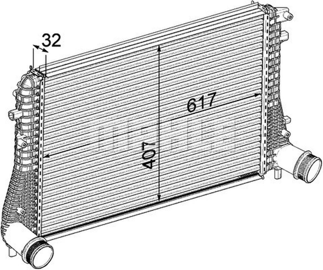 MAHLE PC Charge air cooler CI207000P