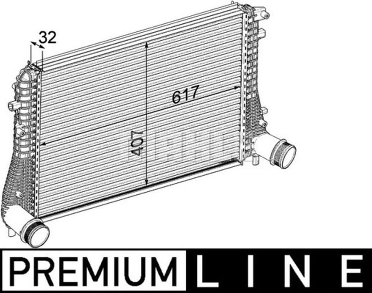 MAHLE PC Charge air cooler CI207000P