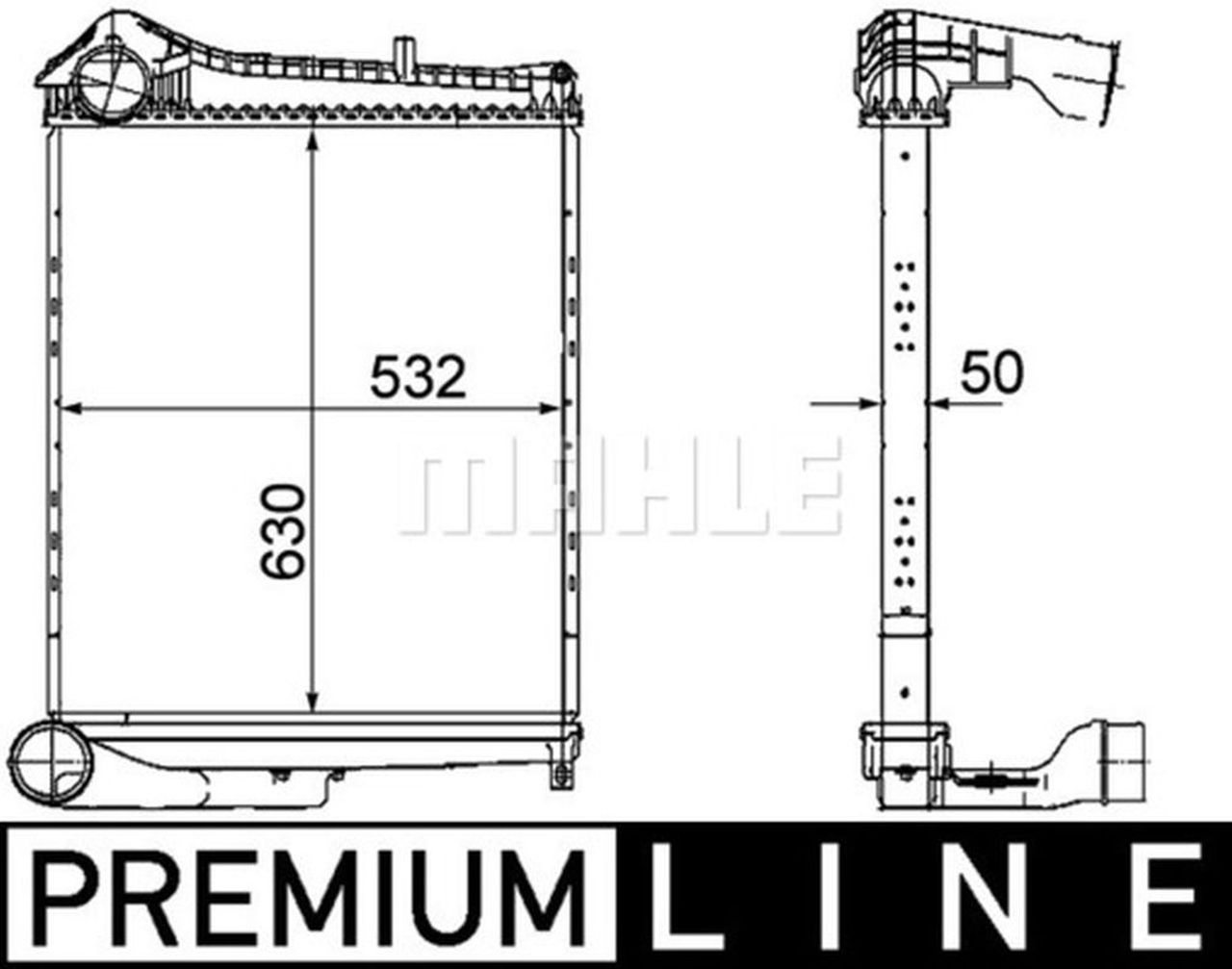 MAHLE Truck/Bus Charge air cooler CI252000P