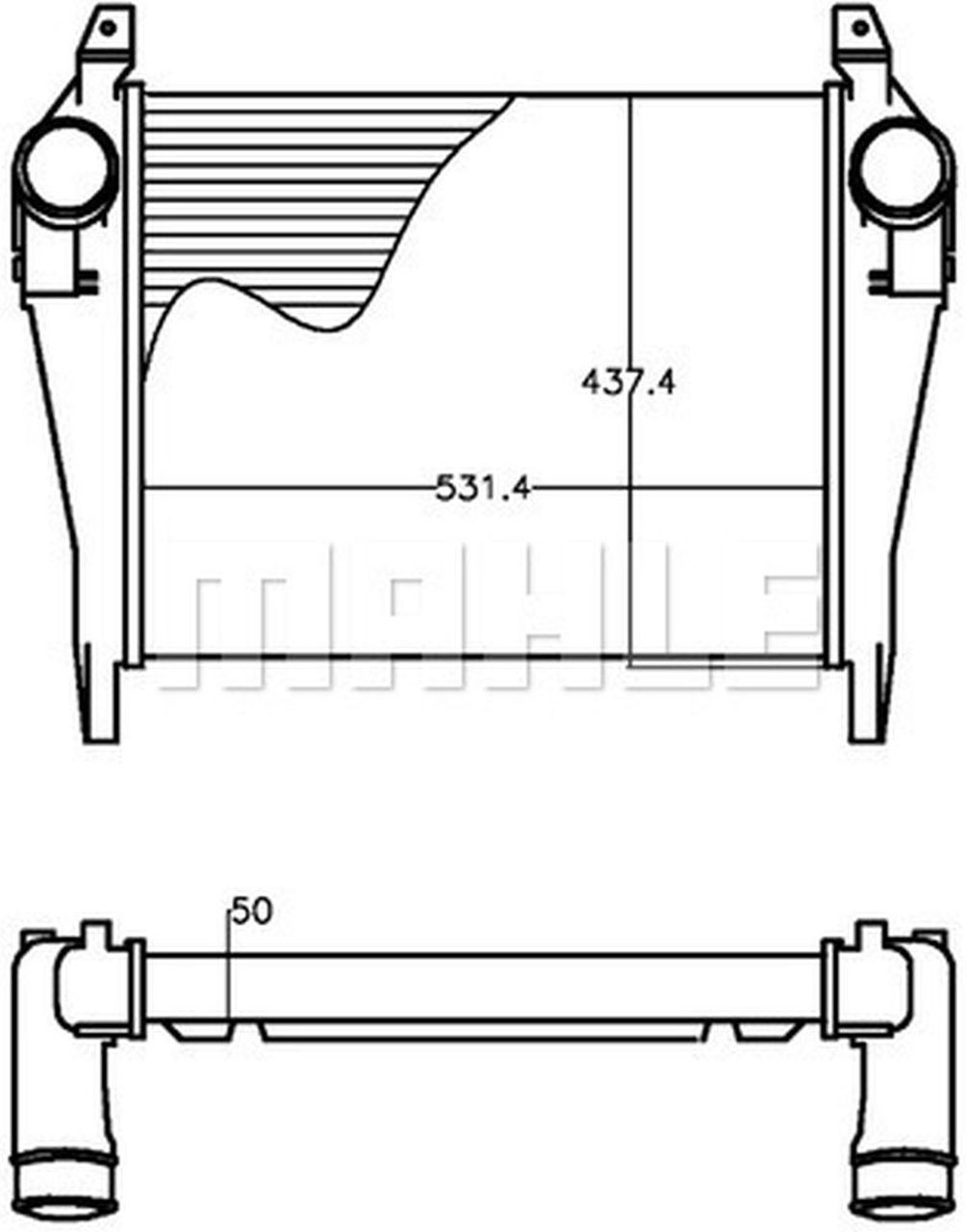 MAHLE Truck/Bus Charge air cooler CI267000P