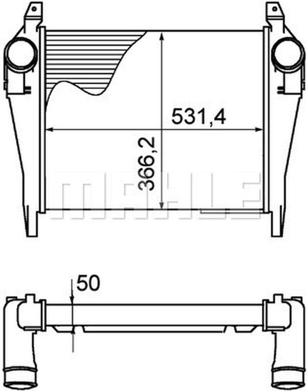 MAHLE Truck/Bus Charge air cooler CI268000P