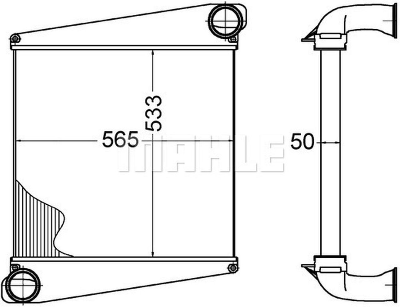 MAHLE Truck/Bus Charge air cooler CI272000P