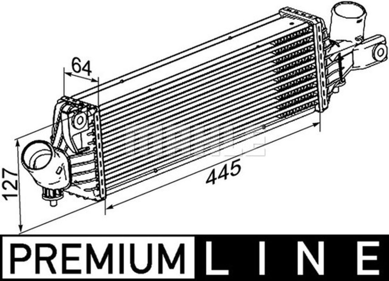 MAHLE PC Charge air cooler CI355000P