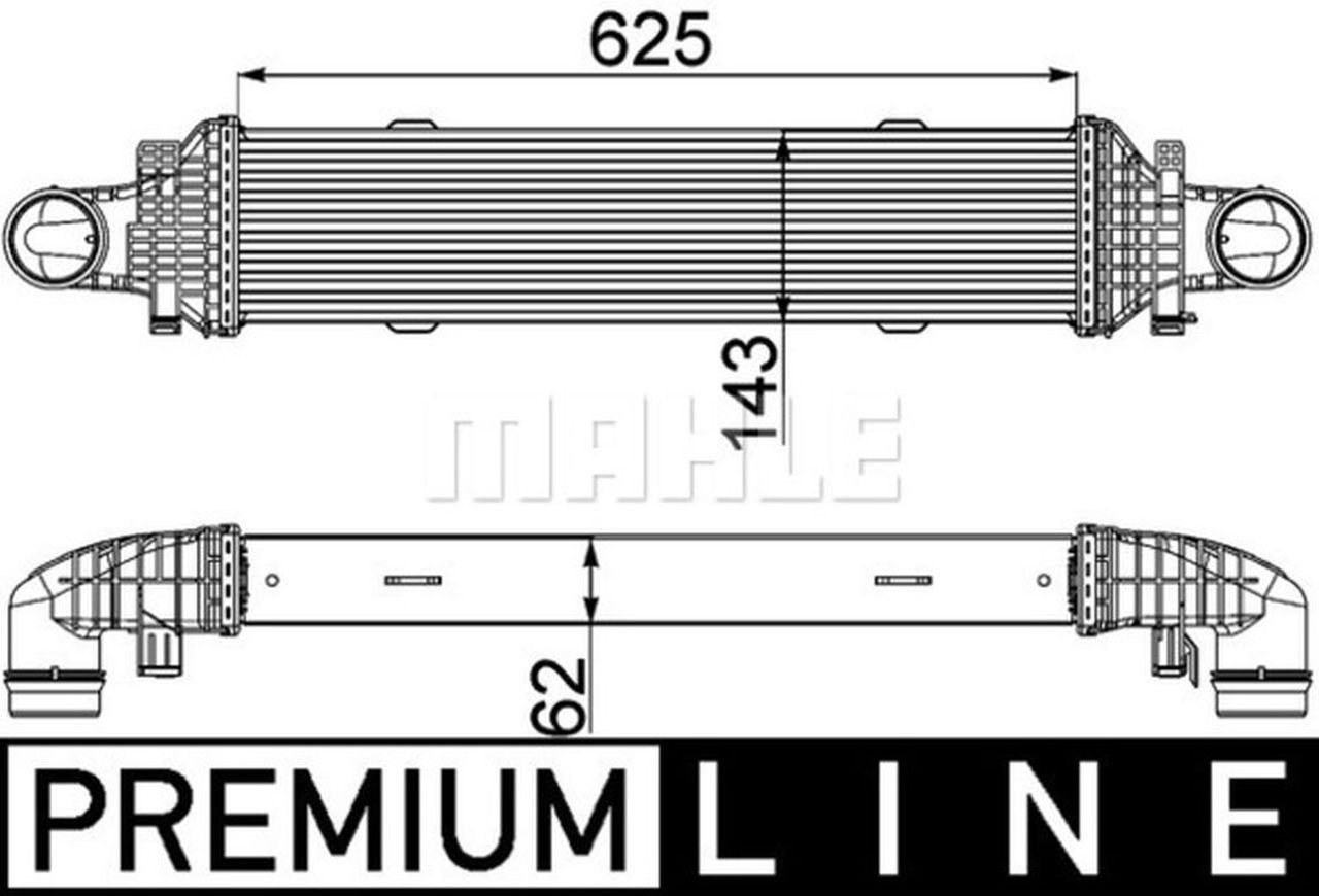 MAHLE PC Charge air cooler CI357000P