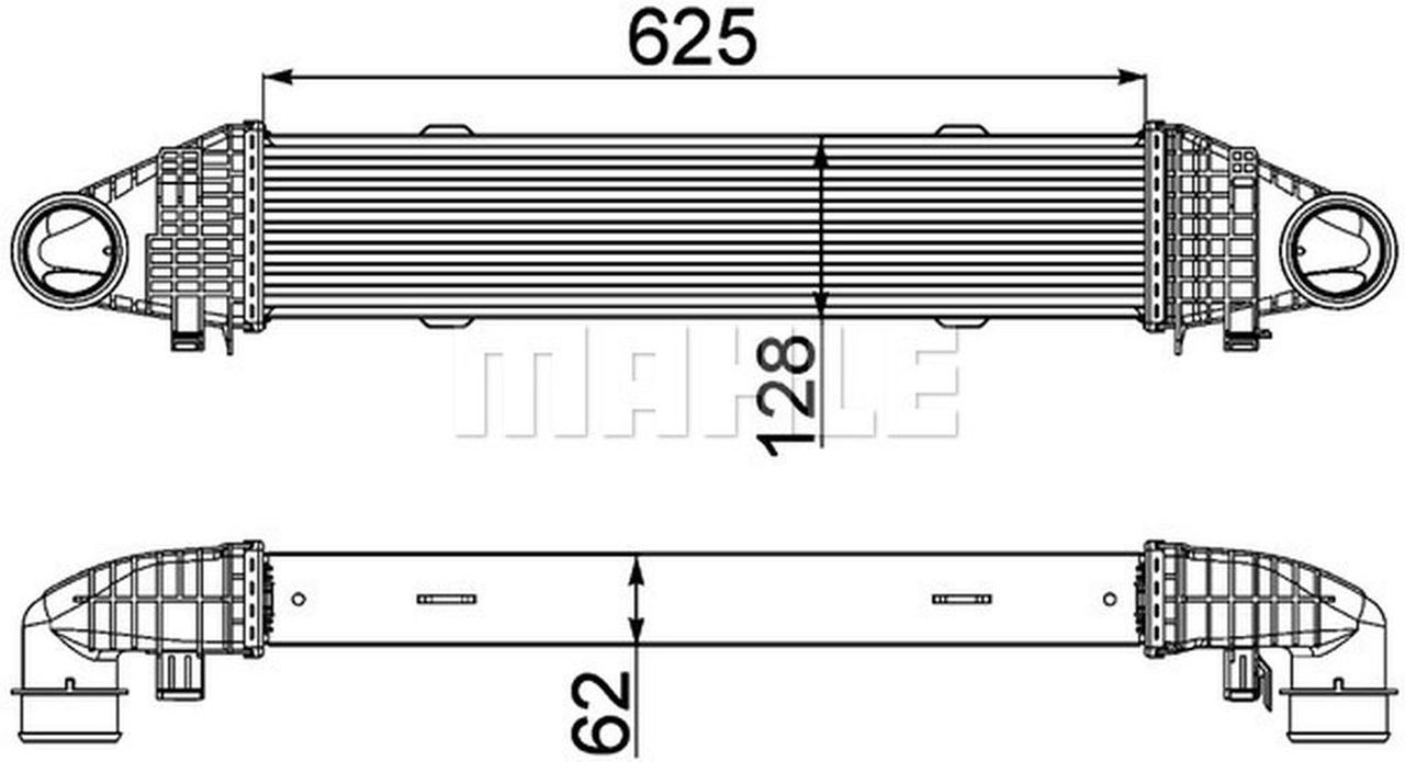 MAHLE PC Charge air cooler CI358000P