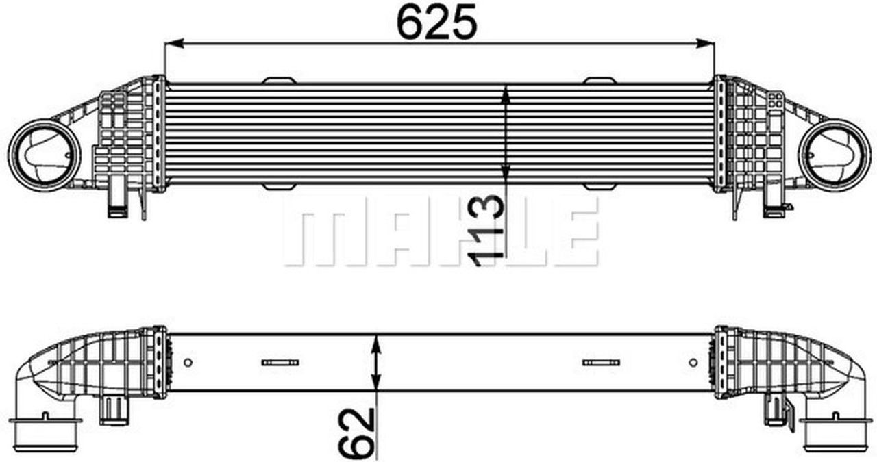 MAHLE PC Charge air cooler CI359000P
