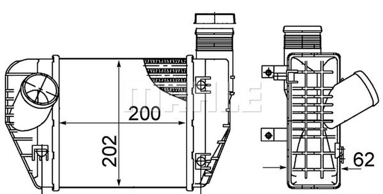 MAHLE PC Charge air cooler CI423000S