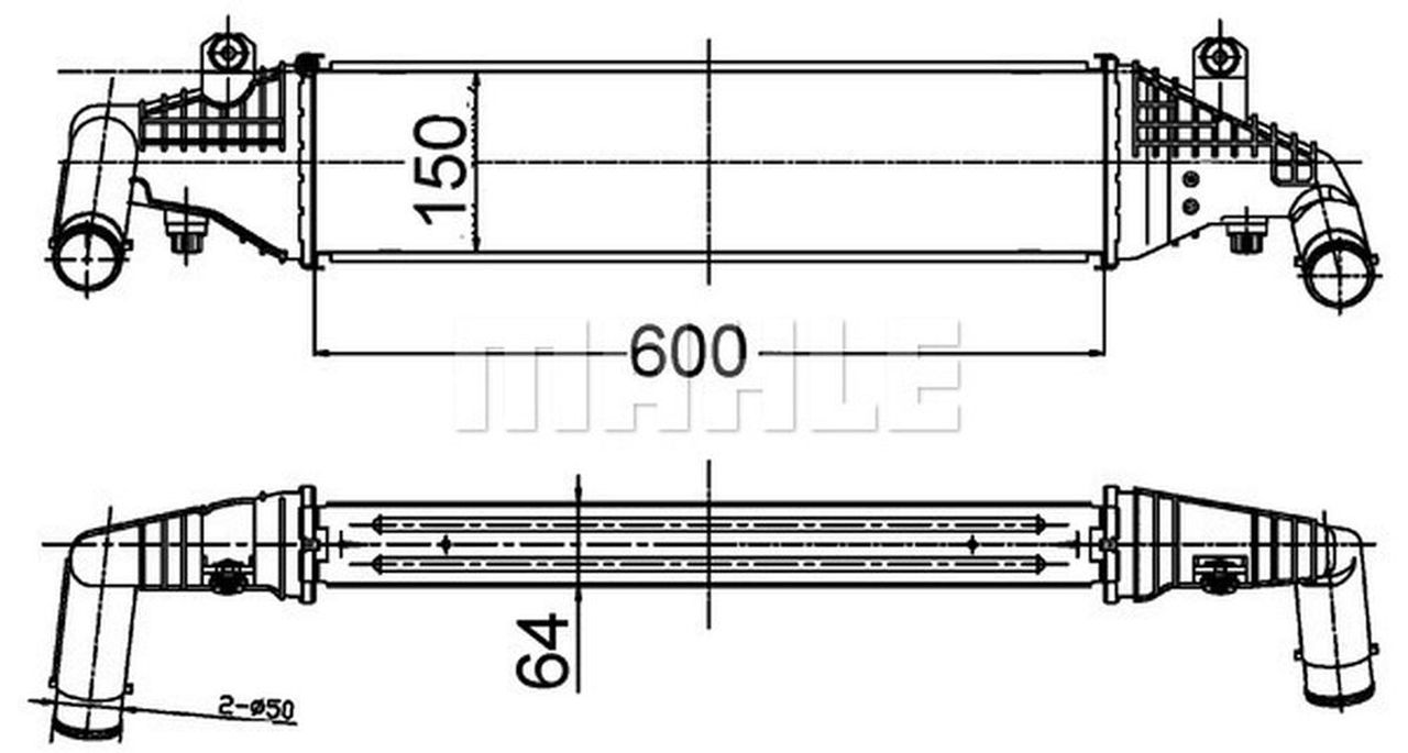 MAHLE PC Charge air cooler CI504000S