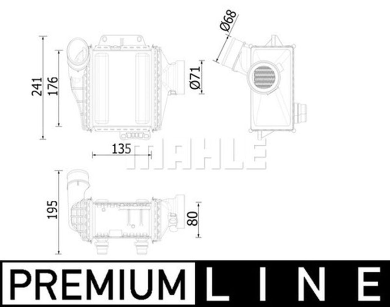 MAHLE PC Charge air cooler CI539000P