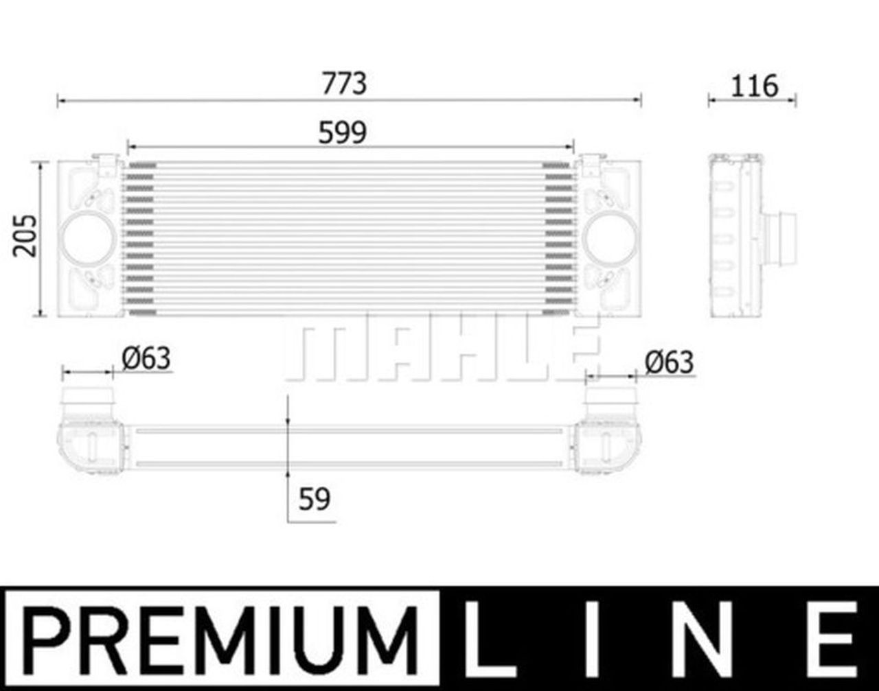 MAHLE PC Charge air cooler CI543000P