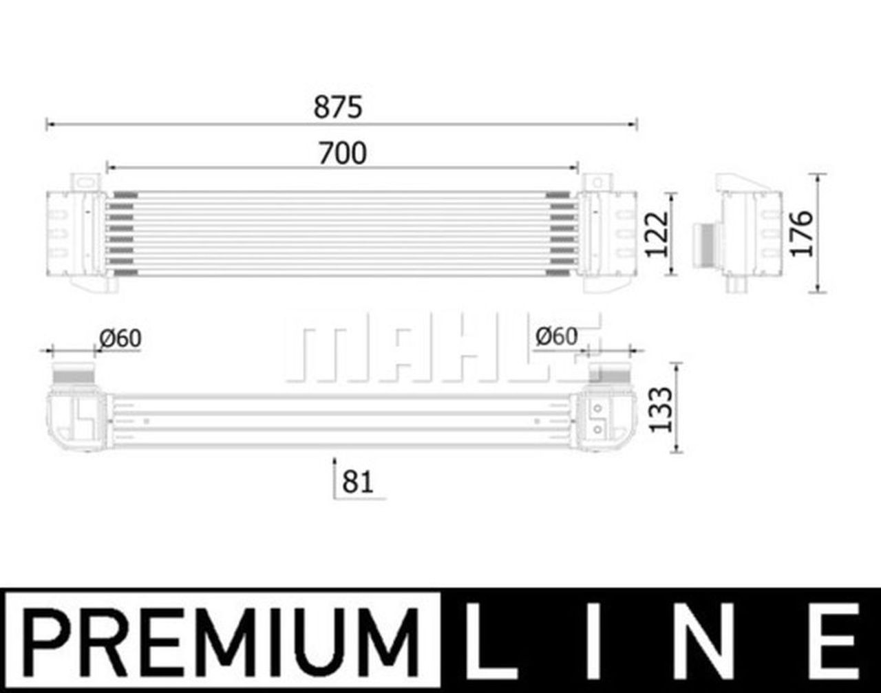 MAHLE Premium Line Charge air cooler CI619000P