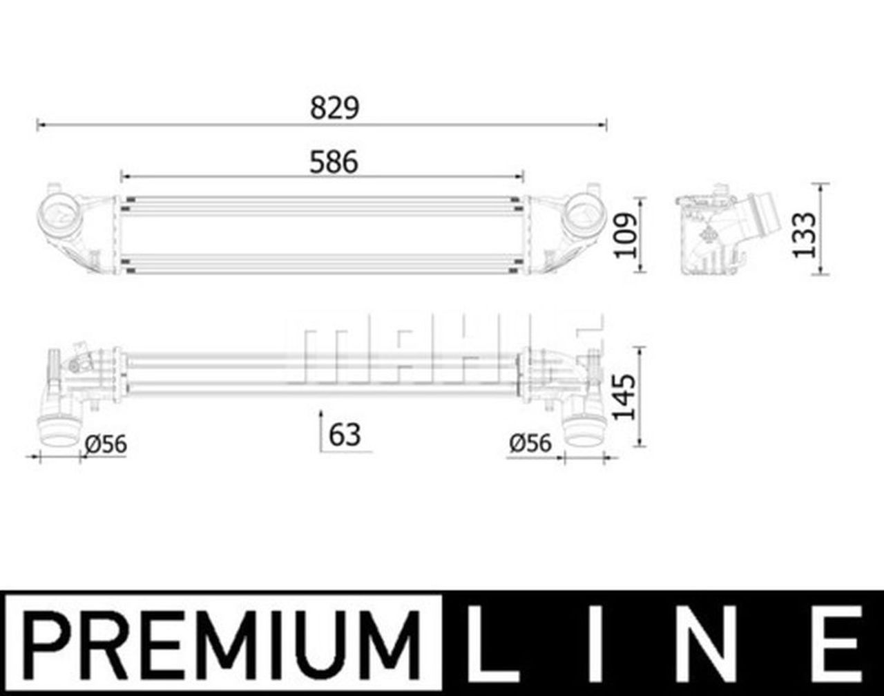 MAHLE Premium Line Charge air cooler CI620000P