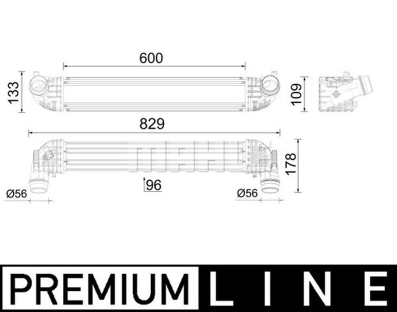 MAHLE Premium Line Charge air cooler CI638000P